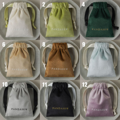 Luxuroius storage drawstring bag with custom logo