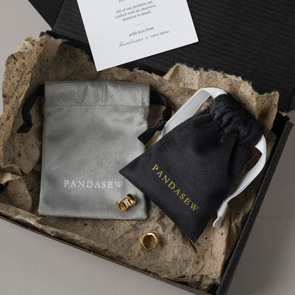 Soft velvet drawstring candle bags, black straps. Luxury gift packaging for small candles