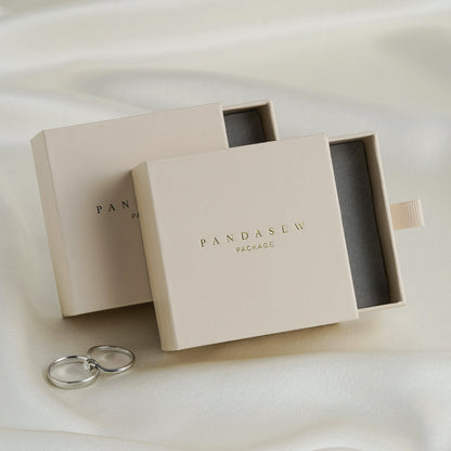 50pcs 7*7*3cm paper box ring necklace box Pandasew jewelry boxes print name and text BX-142