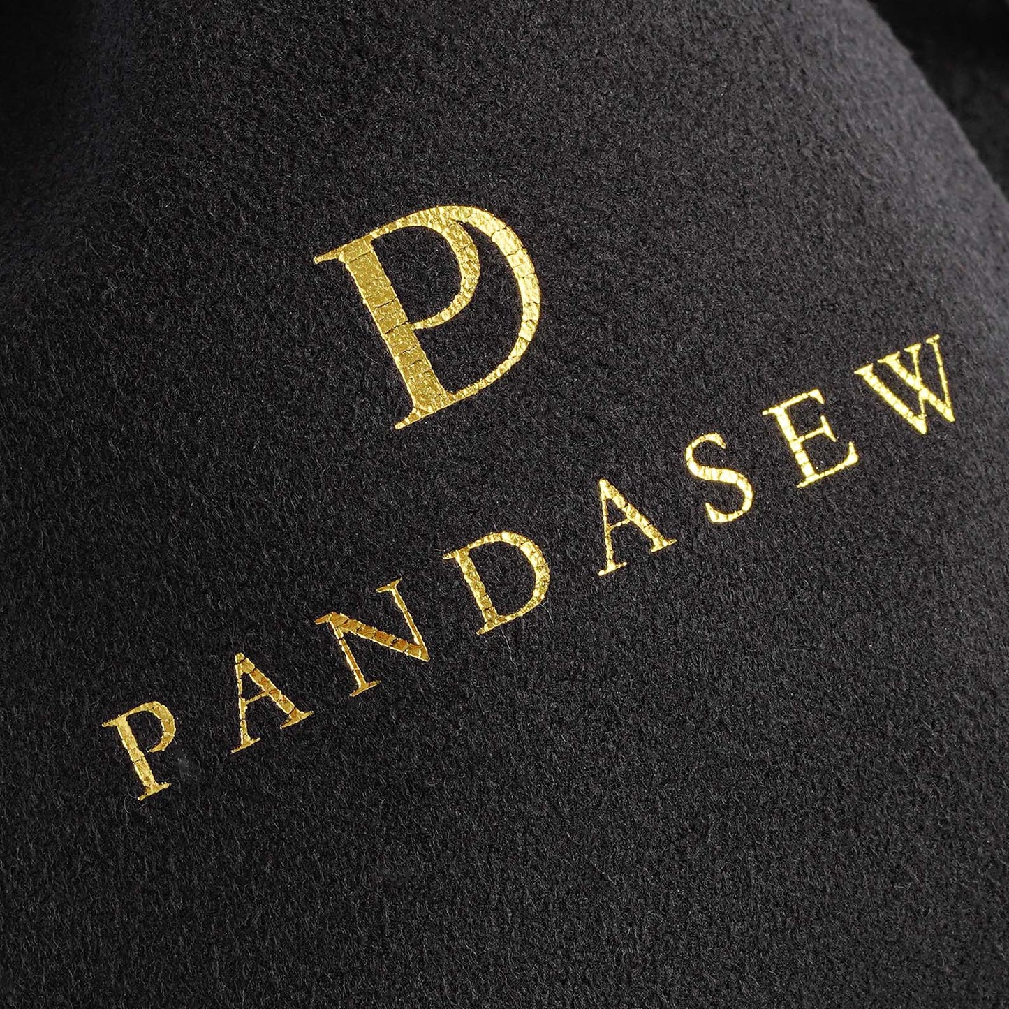 gold customized logo on jewelry bag
