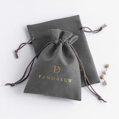 100pcs Velvet Jewelry Drawstring Bags Flower Top jewelry packaging Pandasew Custom Logo VEL-101