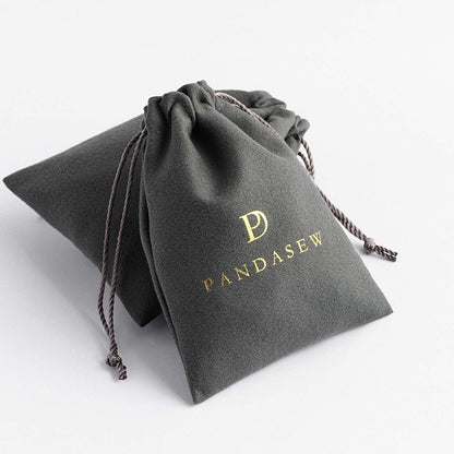 PANDASEW Elegant gray pouch branded 