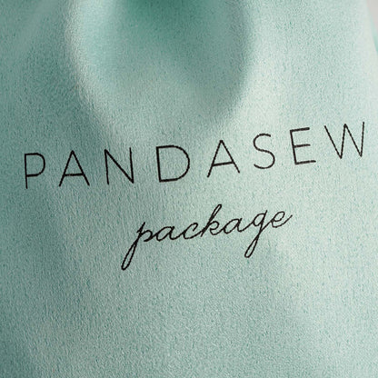 black silkscreen printing on green package bag