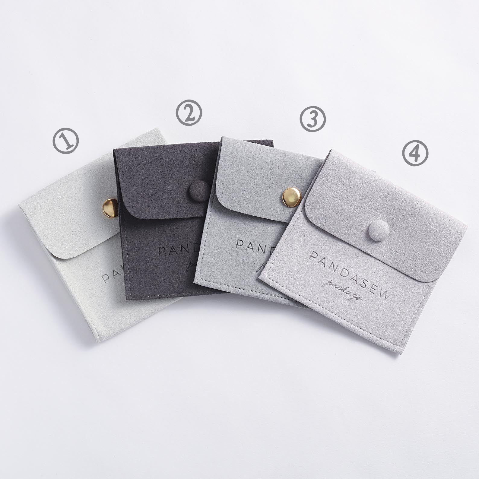 gray colors for style E button pouches
