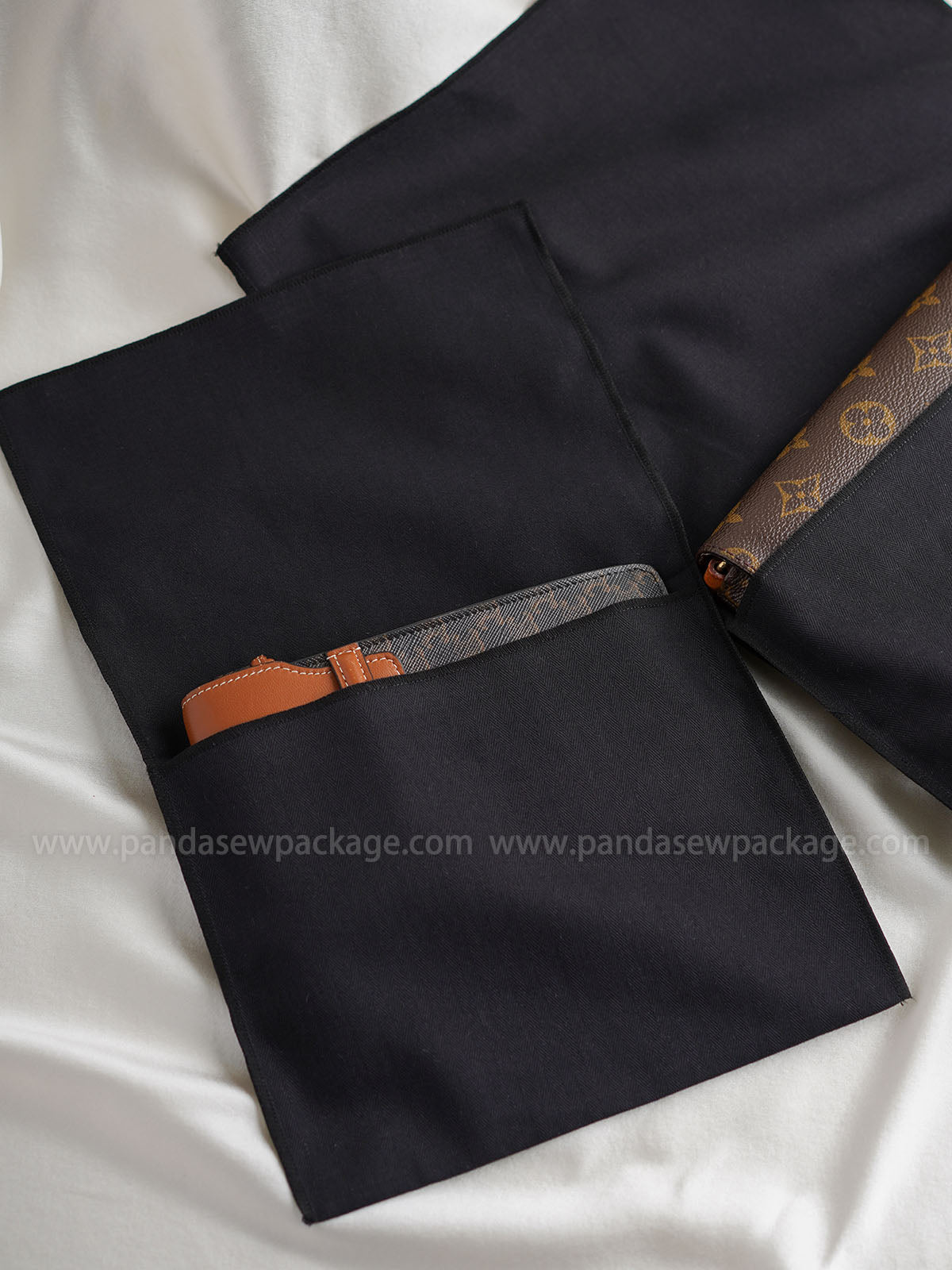 Greatest black cotton handbag dustbag