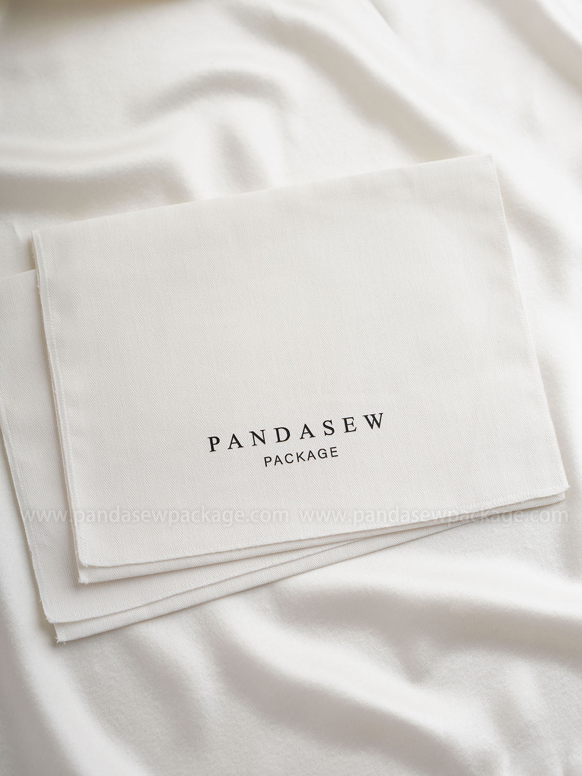 White flap bag big print logo