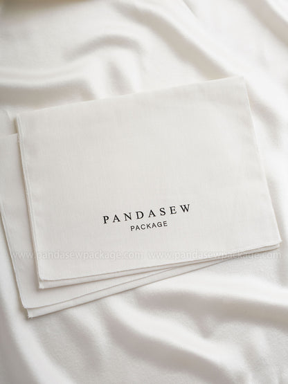 White flap bag big print logo