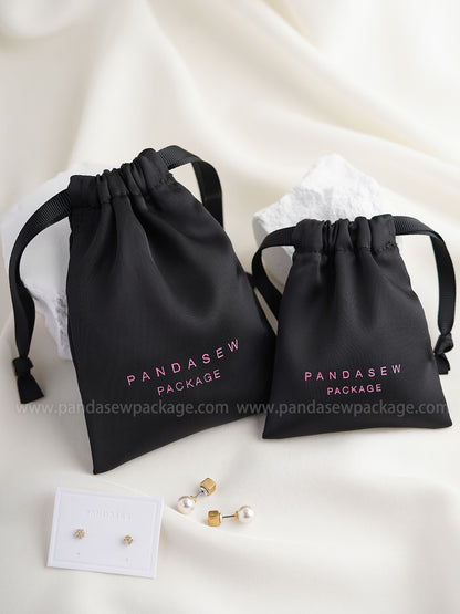 satin drawstring bag custom size and logo jewelry bags