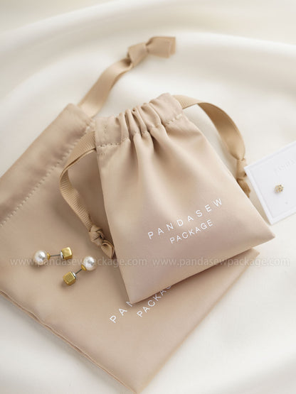 satin drawstring bag handmade jewelry package