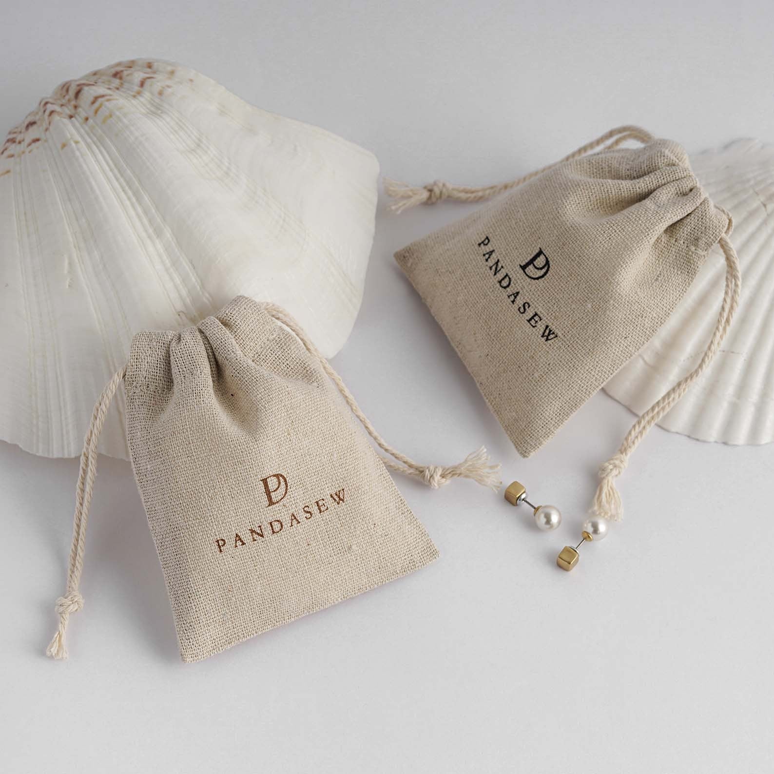 drawstring bag Personalized storage bag linen bag