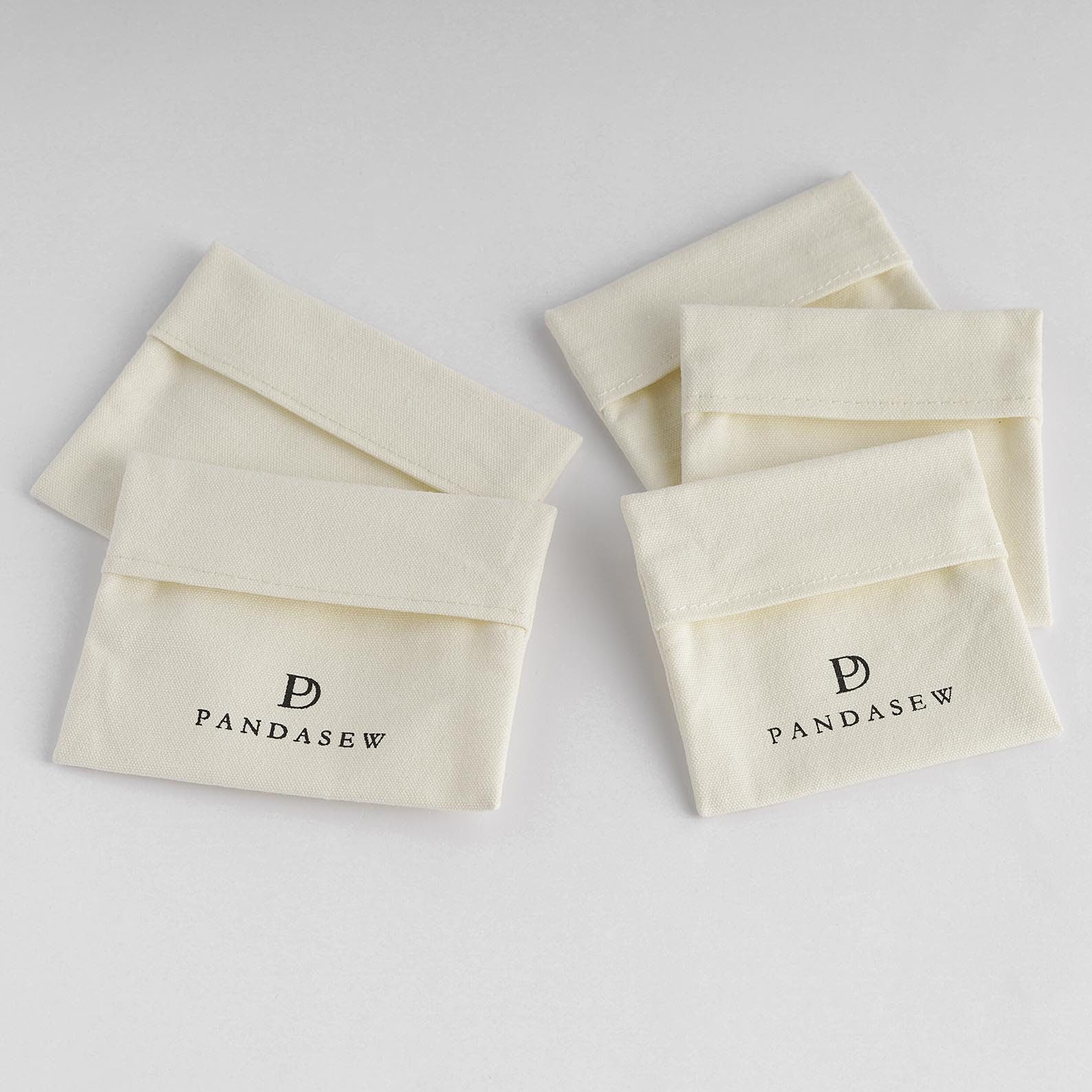 pandasew, jewelry cotton pouches
