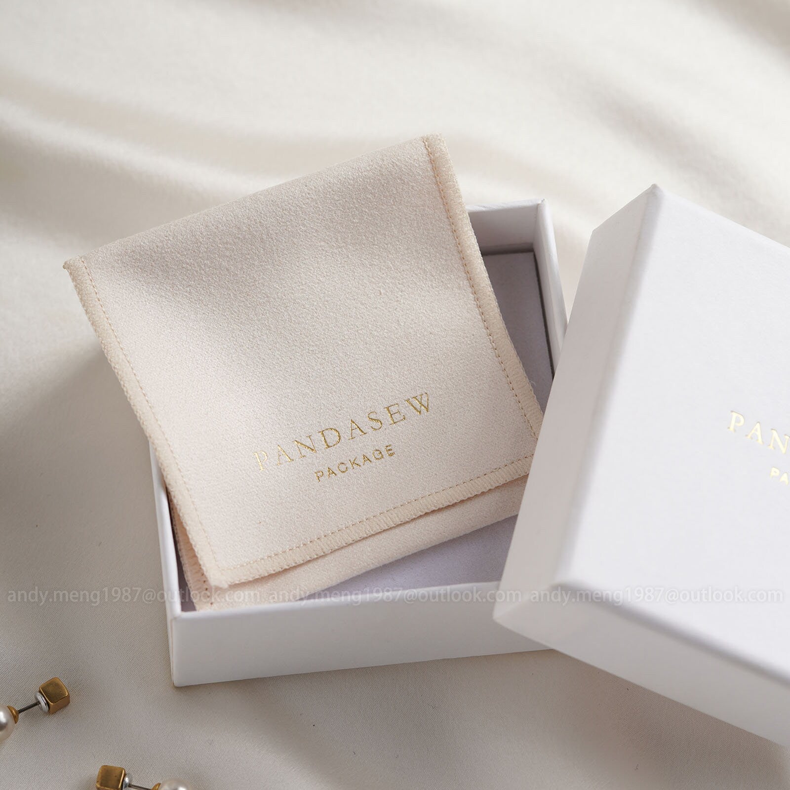 Custom Logo Printed Jewelry Packaging With Box & Bag