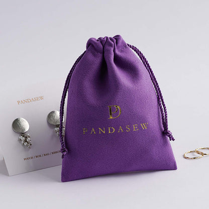 purple personalized clothes bag